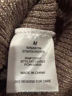 NWT pink rose wrap-front sweater size medium. thumbnail 3