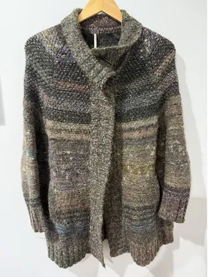 Starlight Shadow Poncho or Highland Marled Cardigan Free‎ People XS thumbnail 1