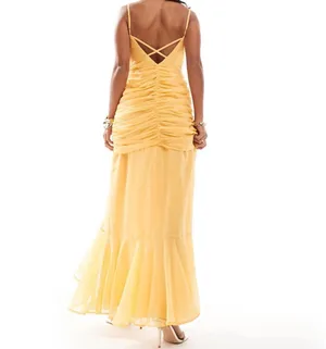 NWT Chiffon Dress With High Leg thumbnail 4