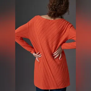 Anthropologie Maeve NWT Devine Classy Casual Asymmetrical Long Sleeve Tunic Top thumbnail 3