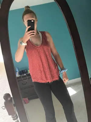 Free People Burnt Orange Tank Top thumbnail 3