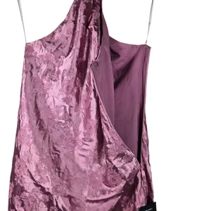 Lulus Got the Key Mauve Satin Floral Jacquard Halter Mini Dress CJD109045 S thumbnail 5