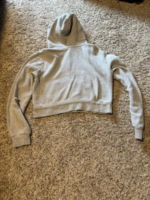 Brandy Melville Half-Zip Sweatshirt Grey thumbnail 2