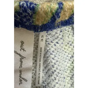 Out From Under Ellie Sweatshorts Blue Celestial Sun Drawstring Boho Loungewear M thumbnail 8