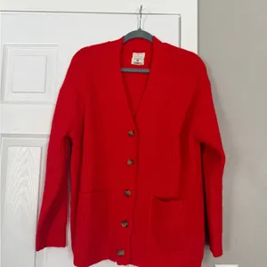 Billabong Red Button Down Sweater Cardigan Holidays Christmas thumbnail 5