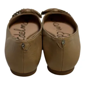 Sam Edelman Studded Bow Pointed Toe Flats Tan Leather Size 7.5 thumbnail 2