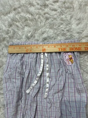 Disney vintage purple plaid Winnie the Pooh pajama lounge pants woman’s medium thumbnail 5