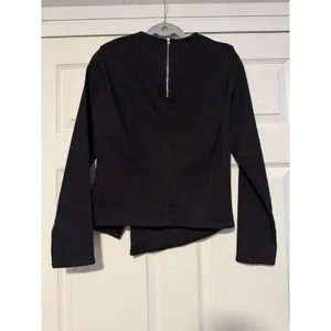 COS Asymmetrical‎ Structured Denim Black Long Sleeve Top Artsy thumbnail 2