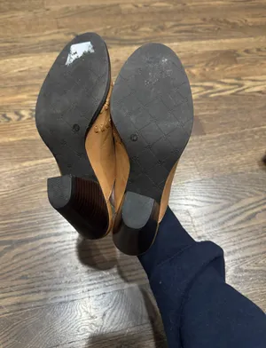 Jack Rogers Tan Leather Marley Western boho Style Mule thumbnail 8