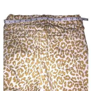 J.Crew Leopard Print Skinny Jeans Size 26 Tan Animal Print Mid Rise Stretch thumbnail 9
