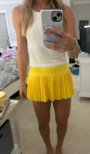 SheIn Yellow Skirt thumbnail 1