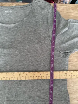 Quince Medium Maternity & Nursing Long Sleeve Relaxed Fit Tee Heather Grey thumbnail 5