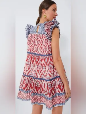 Tuckernuck Ash & Eden Red Olga Mini Dress medium thumbnail 4