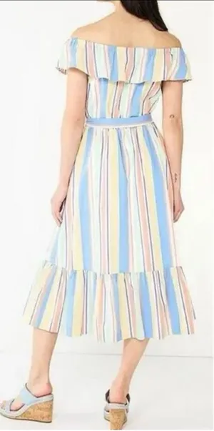 Draper James RSVP MIDI Off Shoulder Ruffle Dress thumbnail 1