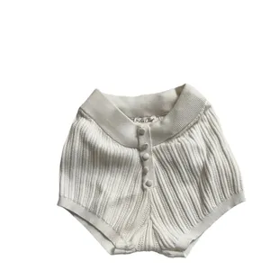 FOR LOVE & LEMONS Camille White Pointelle Knit Shorts thumbnail 8