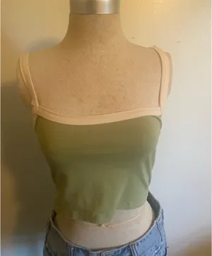 Green crop top thumbnail 3