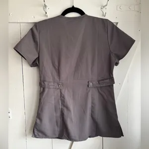 Grey's Anatomy by Barco Riley 3-Pocket Mock Wrap V-Neck Top Size XS thumbnail 5