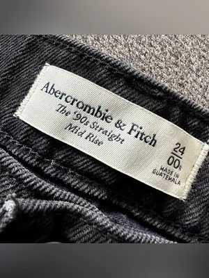 Abercrombie & Fitch Mid Rise Straight Leg Jeans Size 24 thumbnail 5