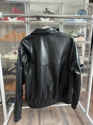 ZARA Leather Jacket Black thumbnail 2