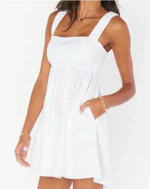 Show Me‎ Your Mumu Fling Mini Dress Sz Small in White New thumbnail 1