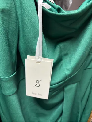 One-Shoulder Emerald Green Draped Cocktail Dress thumbnail 4