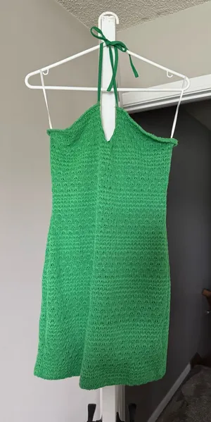 Shein Green Dress Mini Boho thumbnail 1