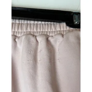 Ksubi 3 x‎ 4 Trak Shorts Women Large Dusty Pink Cotton Fleece Athleisure Comfy thumbnail 8