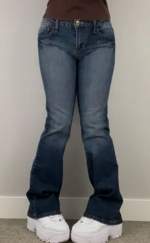 Baby Phat Vintage Y2K Faded Denim Bratz Vibes Mid Rise Flare Bootcut Leg Jeans thumbnail 1