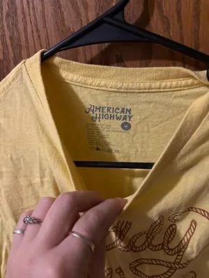 American Highway Yellow “Giddy Up” Western Graphic Cropped Tee thumbnail 4