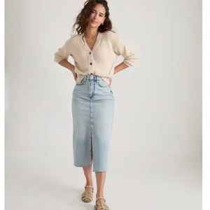 Marine Layer Robin Crop Cardigan In Oatmeal XS thumbnail 7