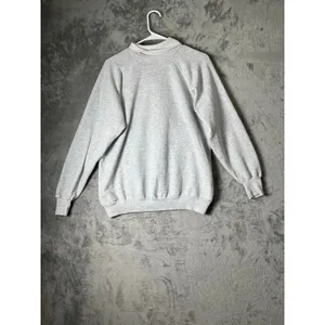 Vintage 90's Heather Teddy Bear Floral Graphic Double Collar Pullover Sweatshirt thumbnail 3