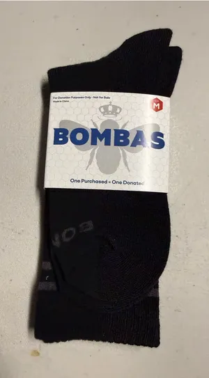Bombas Women’s Black Socks - Medium Size Medium NEW thumbnail 1