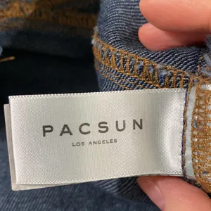 Pacsun button through dark wash denim mini skirt size 28 thumbnail 8