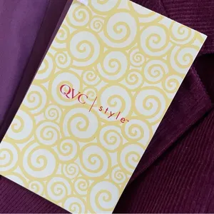 NWT QVC Denim & Co Merlot Burgundy Corduroy Blazer L thumbnail 6