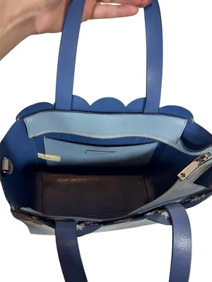 Kate Spade Mini Mina Magnolia Street Eyelet Satchel Blue Dawn/Constellation Blue thumbnail 7