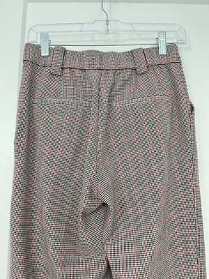 Zara Size Small Brown Glen Plaid Herringbone Ankle Pants thumbnail 5