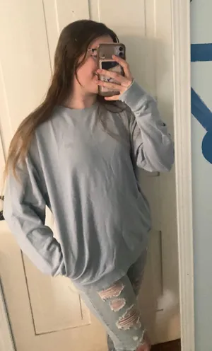 FILA light blue crewneck with pockets thumbnail 2