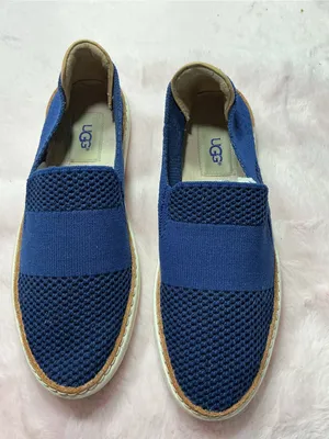 UGG Navy Knit Slip-On Loafers for women’s b108 thumbnail 1