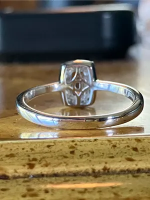 Color Changing Garnet Moissanite Ring Size 9 Silver thumbnail 5