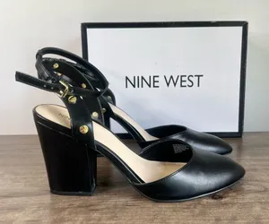 Nine West Women's Sinclairo Heeled Slingback Shoe Size 10 #B1323 thumbnail 1