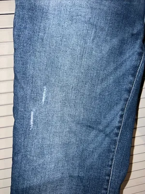 Risen Jeans Womens 11/30 Blue Mid Rise Crop Straight Distressed RDP5301 thumbnail 2