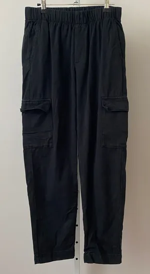 Gap Cotton Relaxed Gorpcore Hiking Utility Pockets Cargo Pants Small Black thumbnail 1