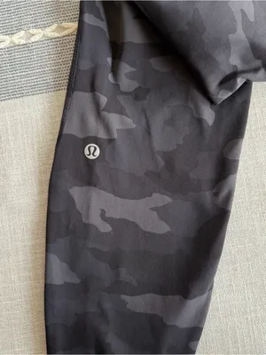 Lululemon Base Pace High-Rise Tight 28" *Brushed Nulux Black Camo Size 10 thumbnail 6