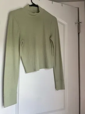 American Eagle Outfitters Waffle Crop Top large  thumbnail 1
