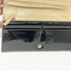Kate Spade Black‎ Patent Leather Snap Closure Multi Card Long Wallet thumbnail 3