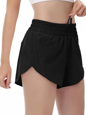 MCEDAR Running Shorts w Mesh Liner Black thumbnail 1