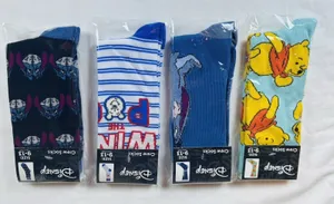 Disney Crew Socks Winnie the Pooh Womens Size 9-13 Eeyore Disney Movie Lot/4 New thumbnail 1