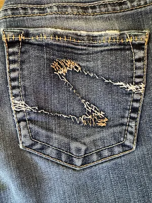 Distressed Suki Silver Jeans Medium Blue Bootcut Jeans size 27 thumbnail 3