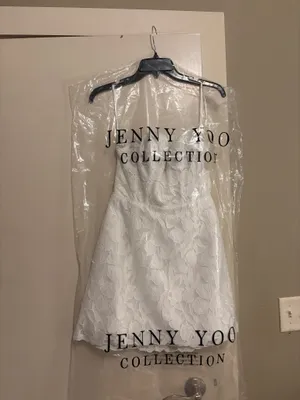 Jenny Yoo Amanda Dress in Ivory thumbnail 3