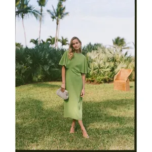 Tuckernuck Pomander Place Cape Lindy Dress in Pistachio Green 2 New Womens Midi thumbnail 10